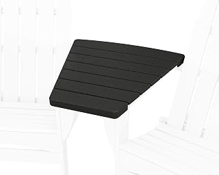 Polywood Classic Series Angled Adirondack Connecting Table in Black