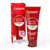 Optic White Renewal Teeth Whitening Toothpaste by Colgate – 3 Fl Oz (Pack of 1), Red, Model 61038478