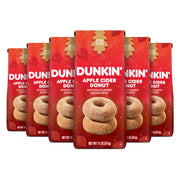 Apple Cider Donut Artificially Flavored Ground Coffee by Dunkin' – 11 Ounce (Pack of 6), Pack of 6