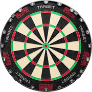 Target Darts TOR Dartboard, Steel Tip Dart Board | Competition Standard Steel Tip Dartboards with Fixing Kit, Modern Rotational Number Ring, Premium Madagascan Sisal, Stainless Steel Thin Wire System
