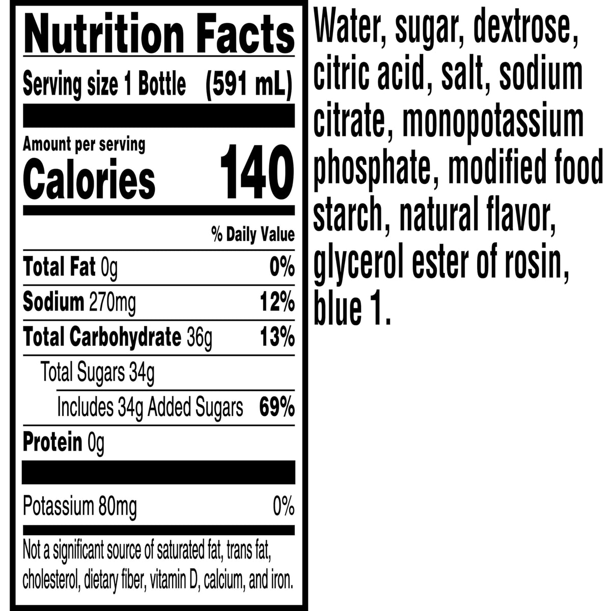 Gatorade Light Blue / Glacier Freeze / 20 Fl Oz (Pack of 8) Sports Drinks