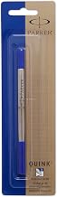 Parker Quink Refill for Rollerball Pens, Fine point, Blue ink, 1 unit per pack (3022331)