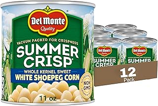 Del Monte Summer Crisp White Shoepeg Corn, 11 oz. Can (pack of 12)