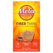 Fiber Thins by Metamucil – 9.3 Ounce (Pack of 8), Brown, Pack of 8