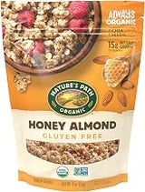 Nature's Path Organic Honey Almond Granola, 11 oz (Pack of 8) | Gluten-Free Almond Crunch: 15g whole grain granola with roasted almonds, clover honey and chia seeds