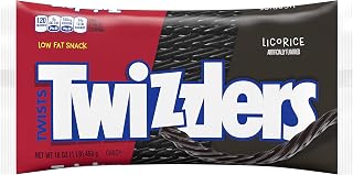 Twizzlers Black Licorice Twists, 16-Ounce (Pack of 3)