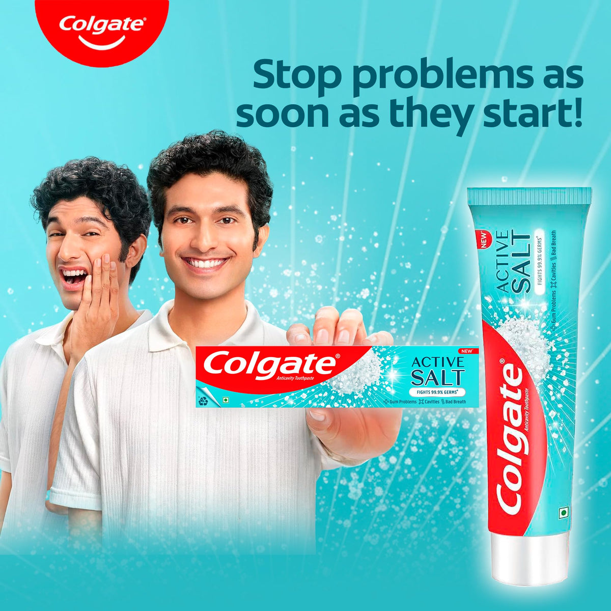 Active Salt Toothpaste by Colgate – 7 Ounce (Pack of 1), Model 1600908