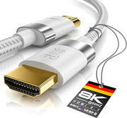 CSL - Premium HDMI 2.1 Cable – 5 ft - High Speed - 8K@120 Hz (with DSC) - 7680 x 4320 - UHD II - HDMI 2.1 2.0a 2.0b - 3D - Highspeed Ethernet - HDR - ARC – Compatible with Blu Ray PS4 PS5 Xbox…