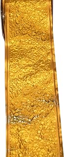 Reliant Ribbon Cracked Ice Ribbon, 2-1/2 Inch X 25 Yards, Gold