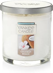 Yankee Candle Coconut Beach Scented, Classic 7oz Small Tumbler Single Wick Candle, Over 35 Hours of Burn Time