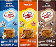Coffee Mate Liquid Creamer Singles Variety, 3 Flavor, 50 Count (Pack of 3)
