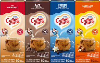 Liquid Creamer Singles Variety Pack by Coffee Mate – 18.75 Fl Oz (Pack of 4), Pack of 4, Model 3042525