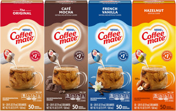 Liquid Creamer Singles Variety Pack by Coffee Mate – 18.75 Fl Oz (Pack of 4), Pack of 4, Model 3042525