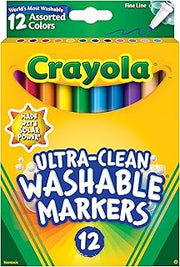 Crayola Ultra-Clean Washable Markers CYO587813 12/pk