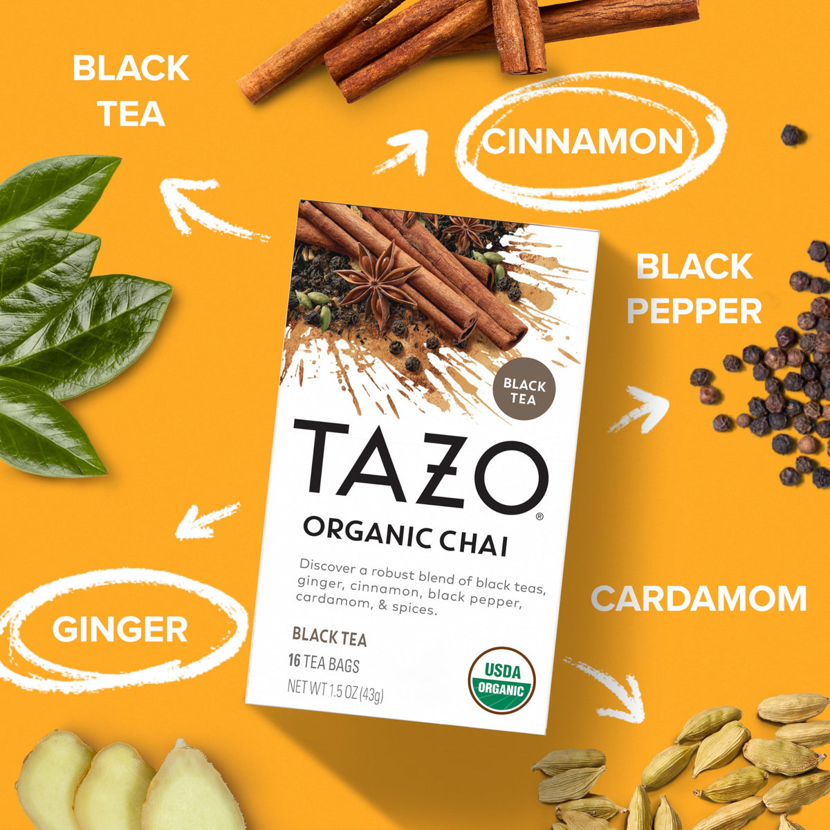Tea Bags by TAZO – 16 Count (Pack of 2), Pack of 2