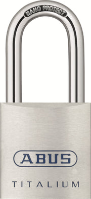 80TI/40 Titalium™ Aluminum Alloy Padlock Keyed Different by ABUS – Aluminum, Stainless Steel, Model 80TI/40HB40 KD C Titalium