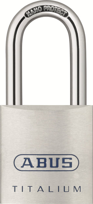 80TI/40 Titalium™ Aluminum Alloy Padlock Keyed Different by ABUS – Aluminum, Stainless Steel, Model 80TI/40HB40 KD C Titalium