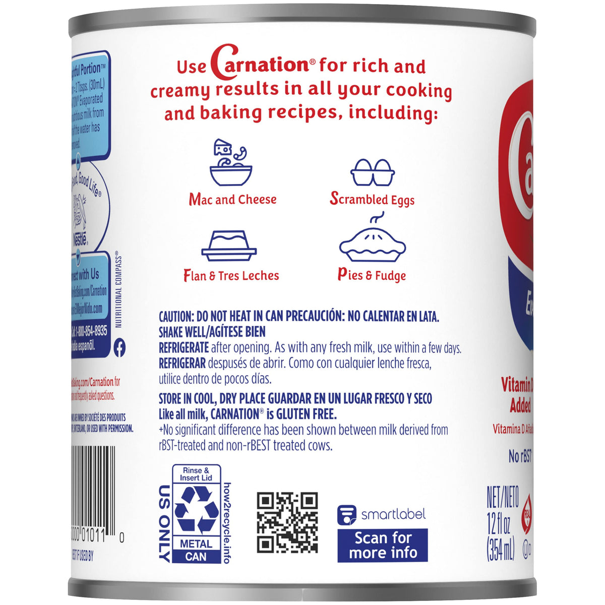 Carnation Milk / 12 Fl Oz (Pack of 2) / 1 Evaporated