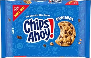 NABISCO CHIPS AHOY! CHIPS AHOY! Original Chocolate Chip Cookies, Party Size, 25.3 oz | Certified Kosher, Real Chocolate Chip Cookies