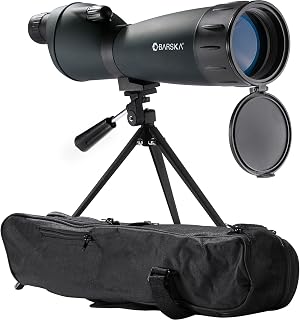 Barska 25-75x75 mm Colorado Spotting Scope , Black | 25-75x magnification with 75mm objective and tripod for birdwatching, hunting and target spotting