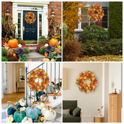 YNZGYQW Fall Wreath, 24 Inch Diameter, Orange