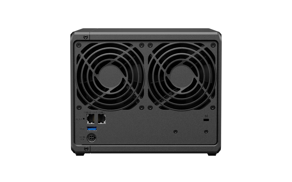 Private Cloud Media Server - Stream by Synology – 166 mm x 199 mm x 223 mm, Metal, Black, Model DS425+