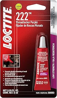 Loctite 38653 222 Purple Low Strength Thread Locker Tube - 6 ml