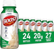 BOOST High Protein with Fiber Balanced Nutritional Shake, Vanilla, 24 pk