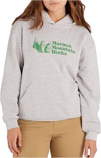 Women's Marmot for Life Hoody - Hooded Sweatshirt with Screen Printed Graphic, Double-Layer Hood and Kangaroo Pocket