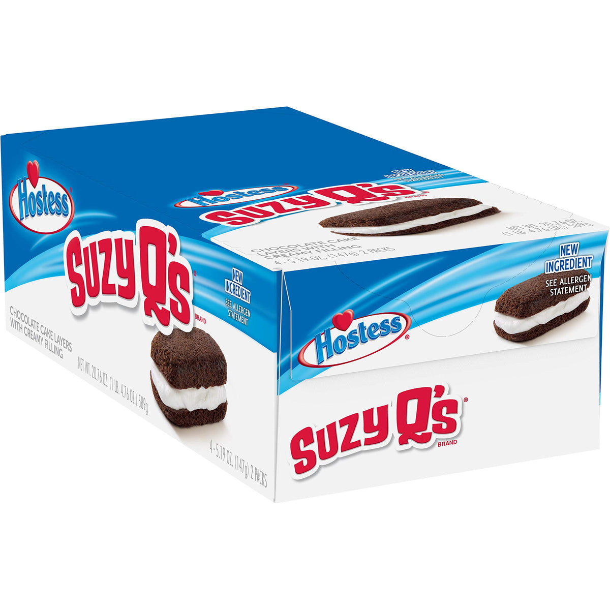 Suzy Q's Chocolate Cake by Hostess – 18.18 Ounce (Pack of 1)