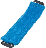UNGER Commercial SmartColor MicroMop 15.0, 16" Wet Microfiber Mop Pad, Reusable - Heavy-Duty Floor Cleaning, Blue - MM40B