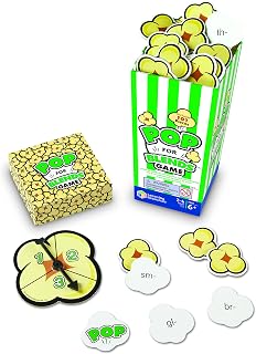 Learning Resources Pop for Blends Game,Phonics Game, 2-4 Players, 92 Cards, Ages 6+