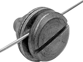 Zareba Galvanized Line Clamps - 3 Pack - Attach Hookup Wire to Fence Line - Galvanized Wire Clamps - Includes 3