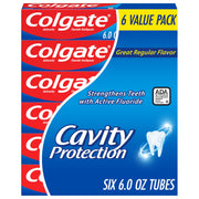 Cavity Protection Fluoride Toothpaste by Colgate – 6 Ounce (Pack of 6), White, Pack of 6, Model US06722A