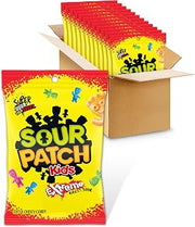Sour Patch Kids Extreme Sour Soft & Chewy Gummy Candy, Bulk Candy, 12 Bags