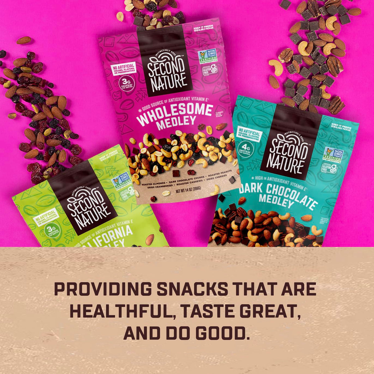 Second Nature Wholesome Medley / 84 Ounce (Pack of 1) / 1 Snack & Trail Mixes