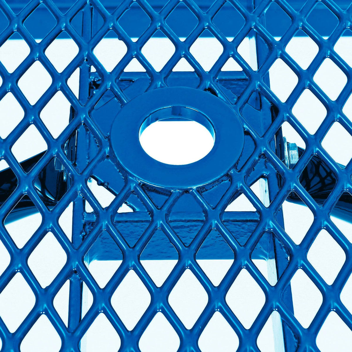 Global Industrial Blue / 74 inches x 62 inches x 29.5 inches / Industrial Picnic Tables