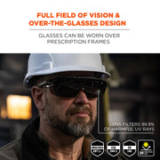 Ergodyne Smoke Lens / One Size / Smoke Lens Matte Black Frame Safety Glasses