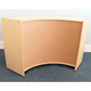 Birch Laminate Curved Storage by Whitney Brothers – Back Curve In, Birch plywood, Natural Uv, Model WB0655