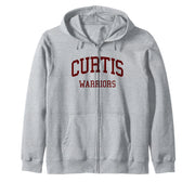 Curtis High School HS Staten Island NY Retro Zip Hoodie by Curtis High School T-Shirts & Gifts – Black, Model 8S0T97HEPN7