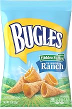 Bugles Corn Snacks, Ranch, 3 Oz (Pack of 6)
