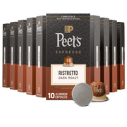 Peet's Coffee Ristretto / 10 Count (Pack of 10) / Ristretto (Intensity 10) Coffee Gifts