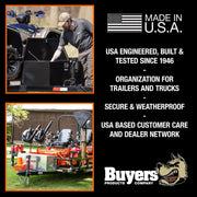Buyers Products Company Diamond Tread Aluminum / 14.8 x 14.4 x 33.4 / 40.5 liters Truck Bed Toolboxes
