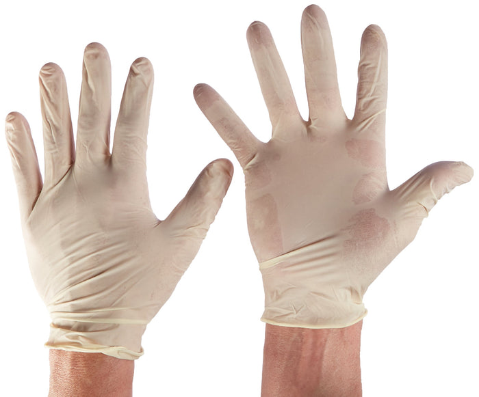 Tradex LXL5201 Ambitex Latex Powdered Free Multi-Purpose Gloves, X-Large, Cream (Pack of 1000)