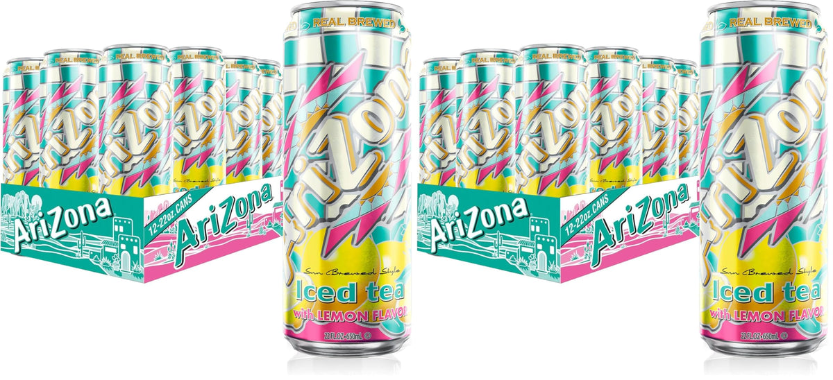 AriZona Lemon / 22 Fl Oz (24 Pack) / Lemon Tea Iced Tea