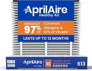 613 Replacement Filter for AprilAire Whole House Air Purifier 1625FG - MERV 13, Healthy Home Allergy, 16x25x4 Air Filter (Pack of 1)