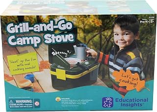 Educational Insights Grill-and-Go Camp Stove Pretend Play Set for Kids