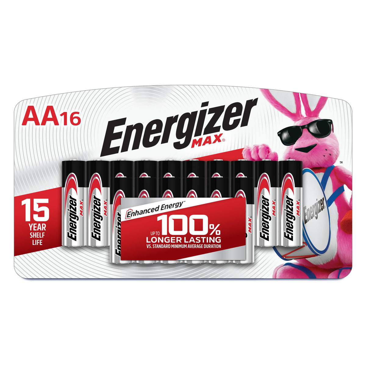 Energizer 16 Count (Pack of 1) / AA Batteries / Multicolor AA