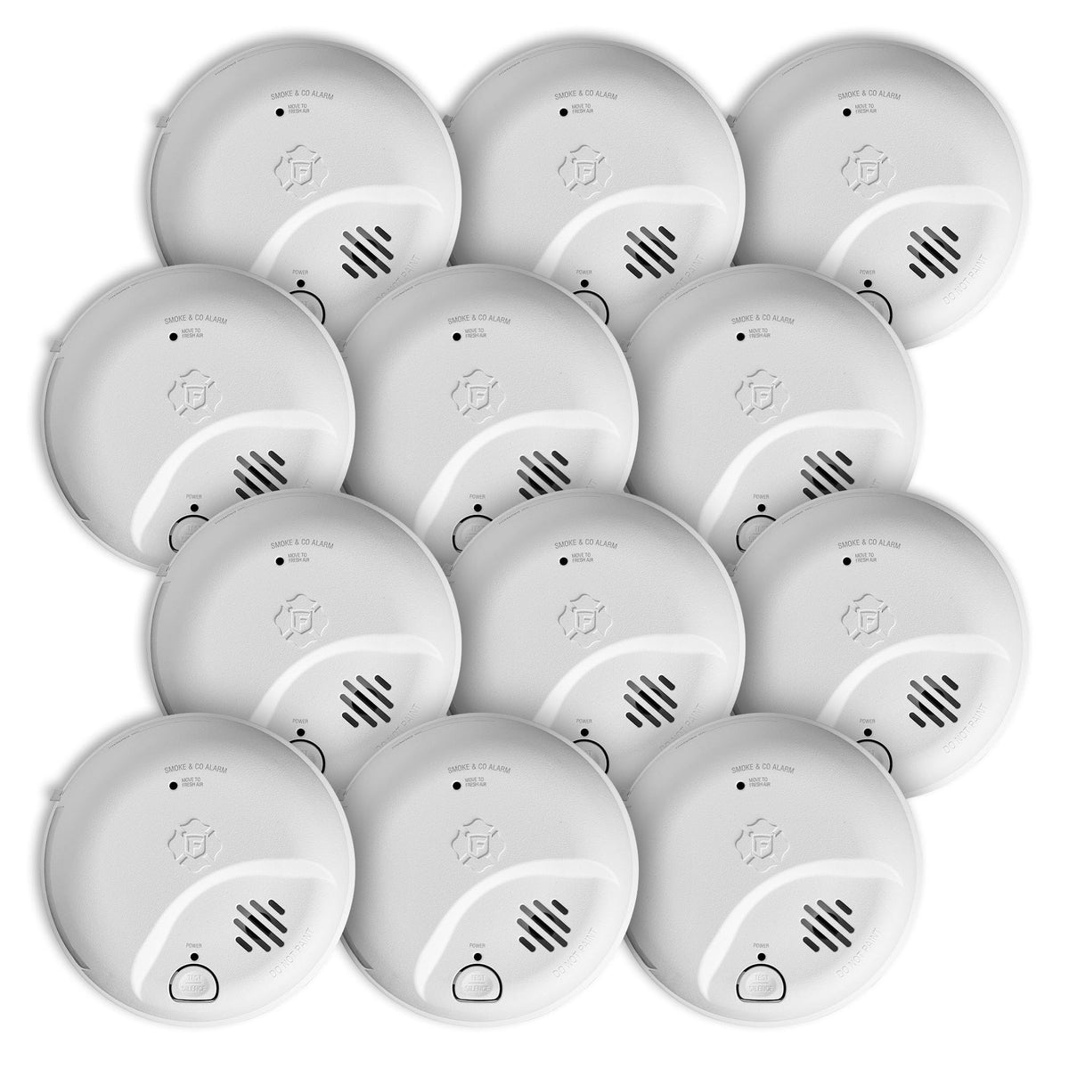 First Alert 12-Pack / Precision Detection / SMICO100-AC Combination Smoke & Carbon Monoxide Detectors