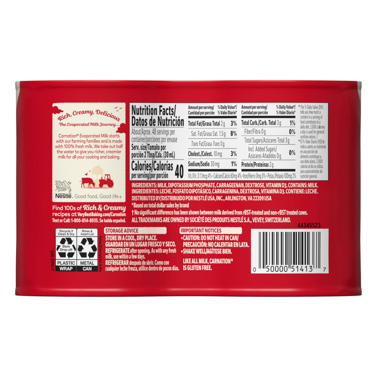 Carnation 3 Fl Oz (Pack of 4) / 1 / 4 Evaporated